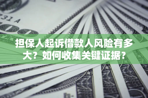 武汉担保人起诉借款人风险有多大？如何收集关键证据？