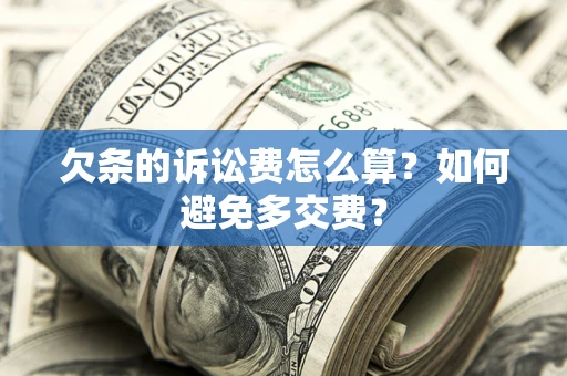武汉欠条的诉讼费怎么算？如何避免多交费？