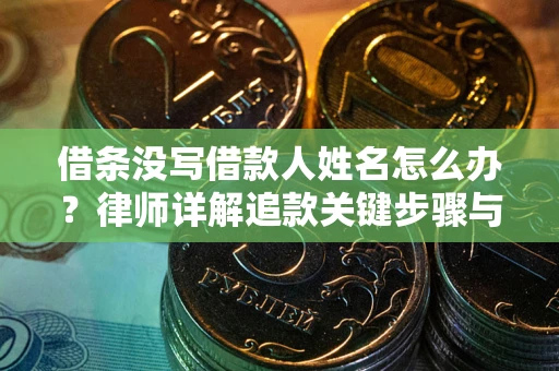 武汉借条没写借款人姓名怎么办？律师详解追款关键步骤与证据链构建