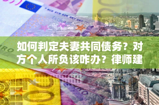 武汉如何判定夫妻共同债务？对方个人所负该咋办？律师建议