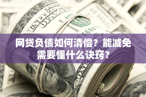 武汉网贷负债如何清偿？能减免需要懂什么诀窍？