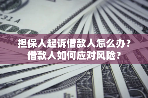 武汉担保人起诉借款人怎么办？借款人如何应对风险？