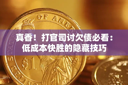 武汉真香！打官司讨欠债必看：低成本快胜的隐藏技巧