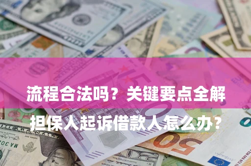 武汉

担保人起诉借款人怎么办？流程合法吗？关键要点全解析