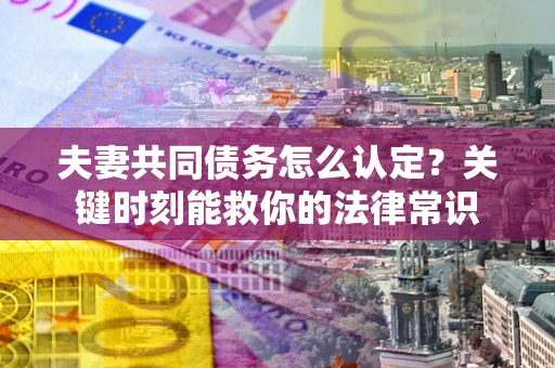 武汉夫妻共同债务怎么认定？关键时刻能救你的法律常识